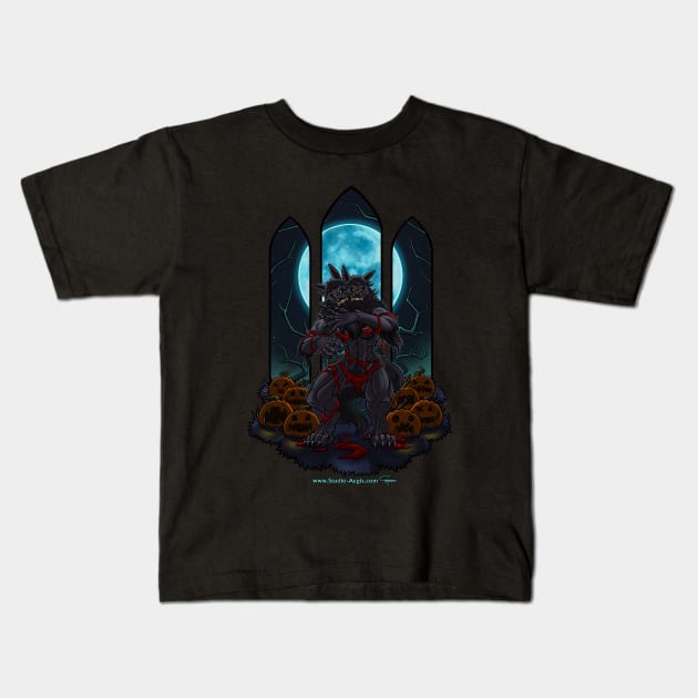 Double Werewolf! (Dark) Kids T-Shirt by Ciel of Studio-Aegis